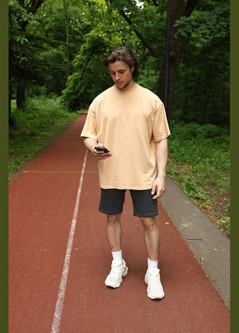 Помаранчева футболка чоловіча (оверсайз) hc (h001-3383-036) Be in fashion