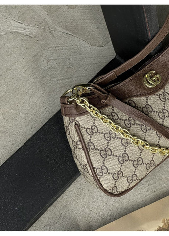 Сумка коричневая с короткой ручкой No Brand (372511537)