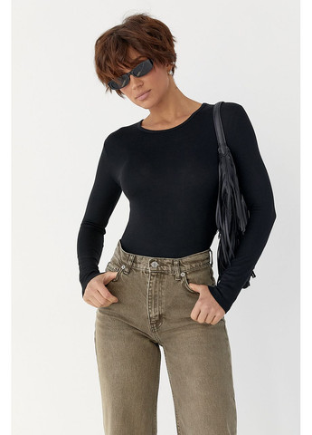 Трикотажное боди с длинными рукавами Lurex (369327154)