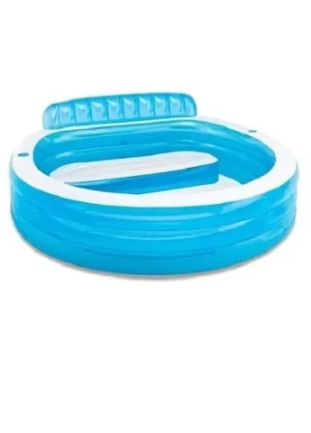 Дитячий м'який надувний басейн 57190 (224х216х76см) Intex (383363245)