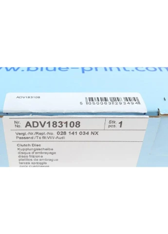 Диск зчеплення VW T4 1.9D/TD (d=215mm) ADV183108 UA63 No Brand (340419578)