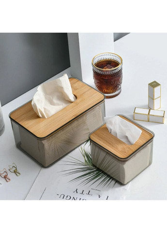 Диспенсер для серветок 6460 10х18х11.8 см прозорий No Brand (335883358)