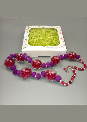 Намисто ручної роботи в стилі бохо. Блакитне жіноче намисто+подарунок No Brand (342384777)