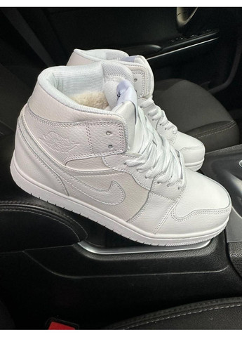 КРОСІВКИ ЖІНОЧІ NIKE AIR JORDAN WHITE НАЙК АІР ДЖОРДАН No Brand білі зими (368647118)