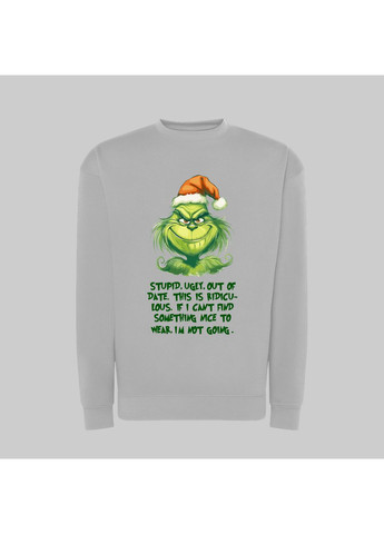 Свитшот с принтом "If I can’t find something nice to wear, I’m not going". Гринч (16702436151) ТiШОТКА (365436456)