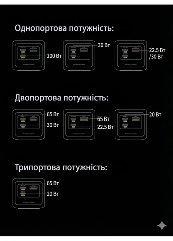 Повербанк универсальный емкостью 20000 мАч Nexode Power Bankпортативная батарея с мощностью зарядки 100 Вт и дисплеем Ugreen (384296070)