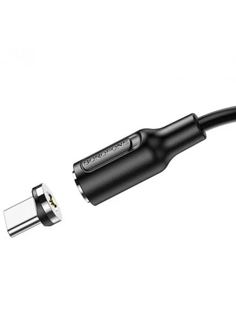 Кабель BX41 USB to Type-C 2.4A, 1m, PVC, PVC connectors, magnetic, Black Borofone (388967088)