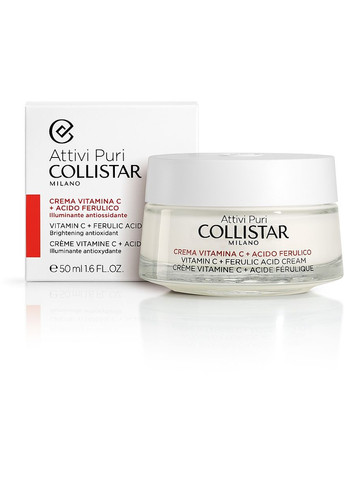 Крем для обличчя з вітаміном С й феруловою кислотою Attivi Puri Vitamin C + Ferulic Acid Cream 50ml (923405-58072) Collistar (368611797)