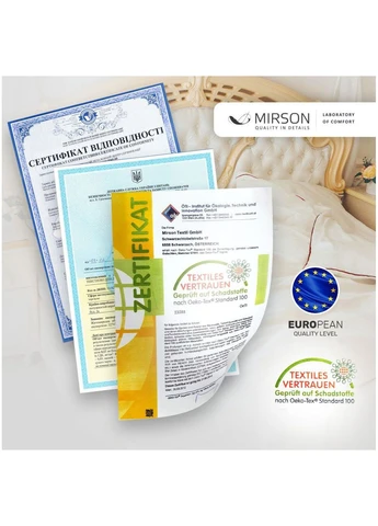 Постельное белье SatinStripe 30-0021+ 30-0011 Latifa 143х210 (ek37982) Mirson SatinStripe 30-0021+ 30-0011 Latifa 143х210 Полуто (392385652)