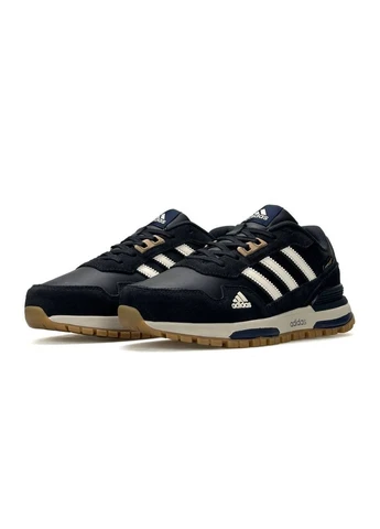 Темно-синие демисезонные кроссовки мужские adidas No Brand ZX 750 Dark Navy