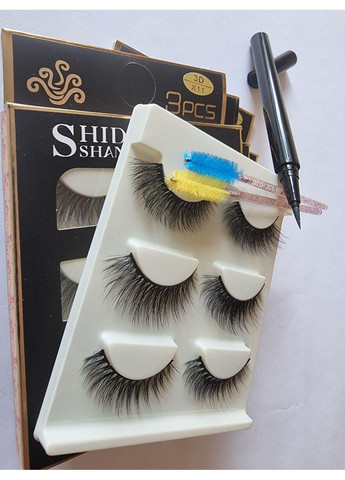 Наращивание многоразовые ресницы Микс 3: Классика / Кукла / Лисичка + Маркер подводка для надевания Magnetic Lashes (366668528)