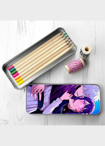 Органайзер для канцелярського приладдя металевий, кейс для дрібниць Аніме Дитина улюбленця #018 7*18 см Silver No Brand (309156941)