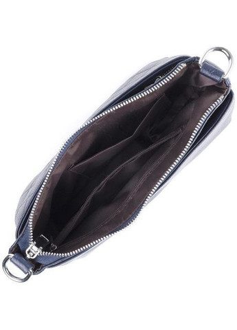 Сумка кросс-боди через плечо женская из натуральной кожи маленькая Синий 37659 Vintage (361970391)