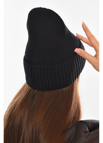 Шапка женская на флисе черного цвета Let's Shop (368824012)