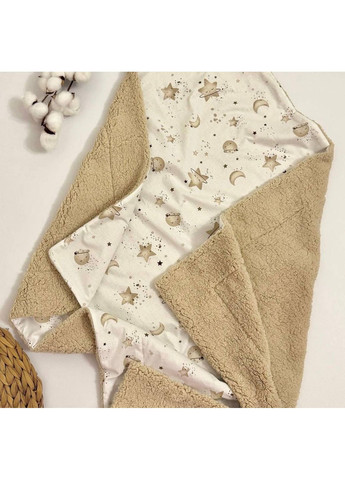 Детский плед для новорожденного из плюша Тедди и хлопка 100×80 см No Brand (368832959)