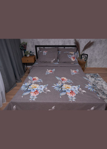 Комплект постільної білизни Бязь Gold Люкс «» King Size 220x240 наволочки 4х70х70 (MS-820001497) Moon&Star Flowers Wod (285717044)
