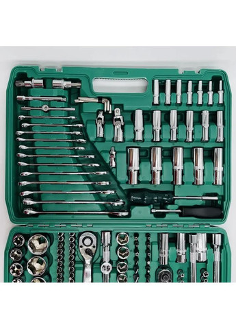 Набір інструментів 216 предметів набір головок із тріскачкою в зручному пластиковому кейсі No Brand (372444634)