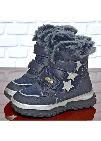 Зимові черевики для дівчинки на вовні,зимові дутики для дівчинки,зимові черевики на липучках Клібі Clibee (365699787)
