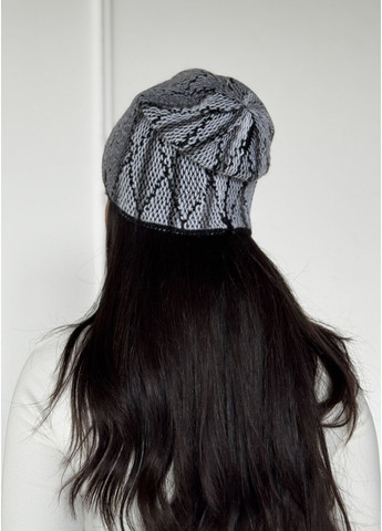 Женский комплект шапка и бафф с объемной вязкой INNOE Комплект шапка та бафф (366062861)