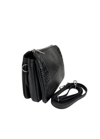 Каркасная женская сумочка с теснением под репитилию Italy RoyalBag F-IT-9871 (305741694)