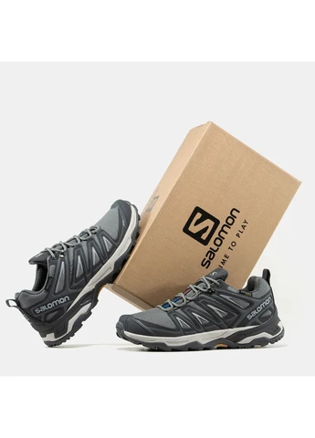 Сірі кросівки чоловічі salomon speed cross pro gore-tex thinsulate grey | саломон спід крос про сірі демісезон No Brand