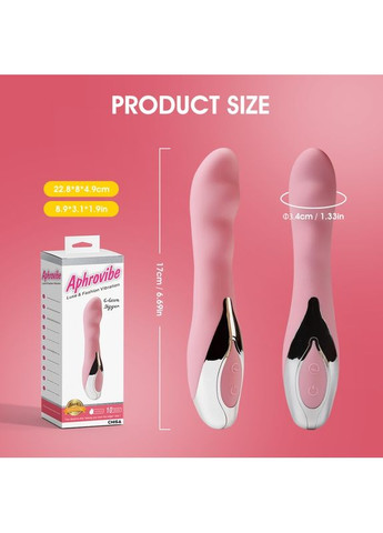 Нежный розовый мультискоростной вибратор Aphrovibe G-Gasm Digger Chisa (381047324)