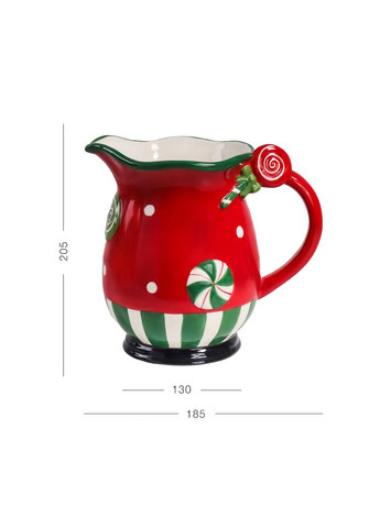 Кувшин керамический MY HOME "Рождество" Разноцветный 1.85 л (KP80 COLOR) MVM (301084892)