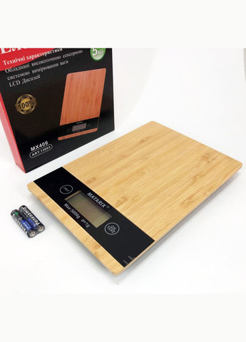 Ваги кухонні MX-406 5кг Wood, Кухонні ваги для приготування страв, Ваги для домашньої кухні Domotec (317250866)
