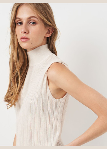 Молочна кежуал сукня з віскози Zara однотонна