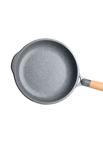 Сковорода алюминиевая с мраморным антипригарным покрытием 26 см, серый MGC (322771175)