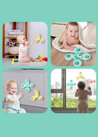 Детский развивающий набор погремушки спинер на присоске 249 Подводные жители Fun Game (327797373)