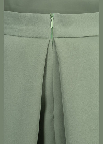 Оливковая повседневный однотонная юбка LAWA