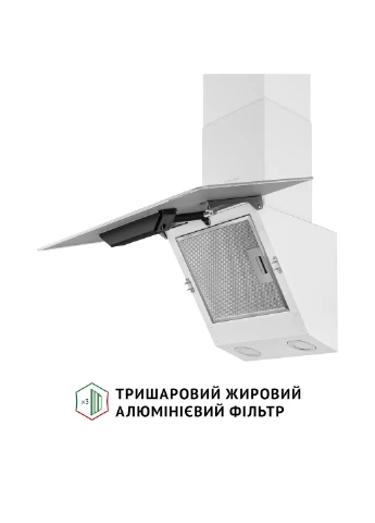 Витяжка декоративна похила VICCO 6HSR BIANCO PERFELLI (382791994)