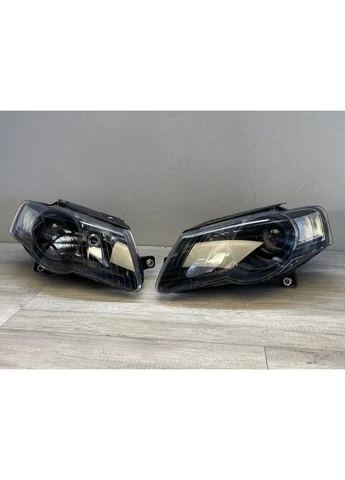 Передние фары Volkswagen B6 (2005-2010) черные с линзами (ЦЕНА ЗА ПАРУ) Tuning-Tec Passat (398183194)