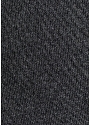 Темно-сіра повсякденний жіноча сукня в рубчик з високим коміром н&м (57963) xs темно-сіра H&M