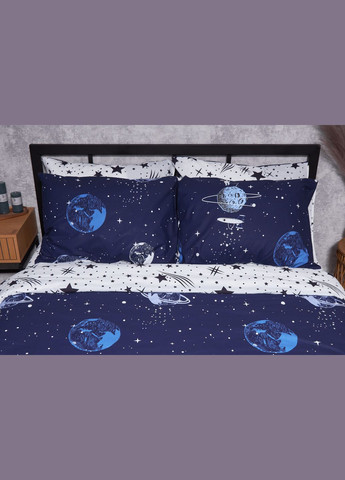 Комплект постельного белья Ranforce Elite «» King Size 220x240 наволочки 4х70х70 (MS-820001706) Moon&Star Cosmos (285717268)