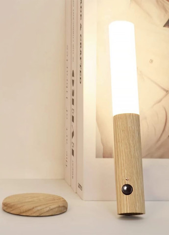 Аккумуляторный светильник с датчиком движения лампа на магните LED ночник переносной с креплением на стену Allthings (362137023)