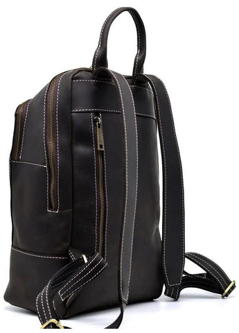 Рюкзак жіночий шкіряний 13 л міський маленький Коричневий 39763 TARWA (355884832)