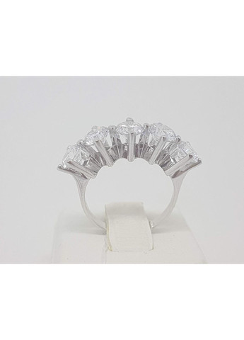 Серебряное кольцо с фианитами. КВ1091С Імперія золота (363840664)