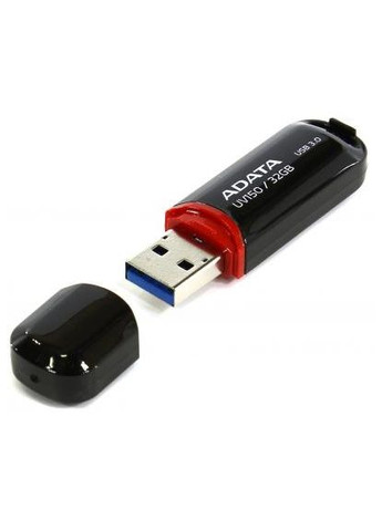 USB флеш накопичувач 128GB UV150 Black USB 3.0 (AUV150-128G-RBK) ADATA (305319487)