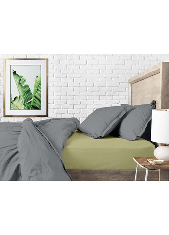 Євро постіль з простирадлом на гумці Shadow 200х220 см Cosas (307386737)
