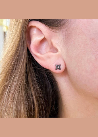 Срібні сережки Півмісяць і зірка No Brand (334305745)