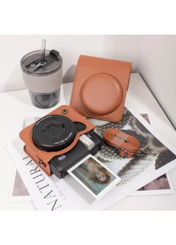 Чехол для фотоаппарата Instax Mini 99 Коричневый 2433053430 Fujifilm (387587285)