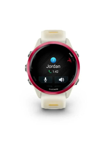 Смарт-годинник Forerunner 570 42mm Raspberry with Mango/Translucent Bone with Silver Buckle (010-02970-42) Garmin (362474854)