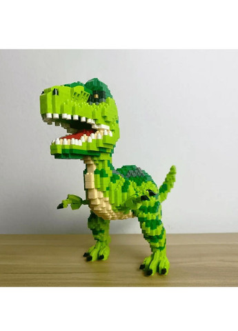 Конструктор фігурка 3D блоковий розвиваючий для дітей малюків хлопчиків дівчаток 2650 деталей 31х44 см (479065-Prob) Тиранозавр Unbranded (315668454)