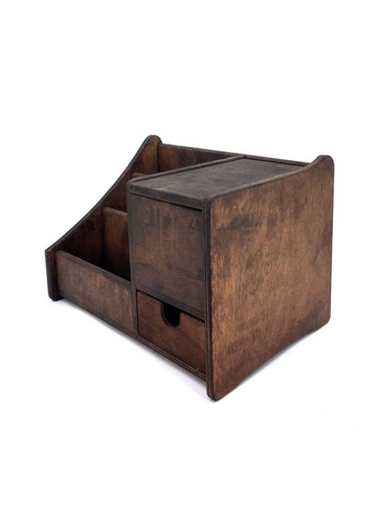 Органайзер настільний з дерева Борден капучино (КНЦ-007809) No Brand (328225485)