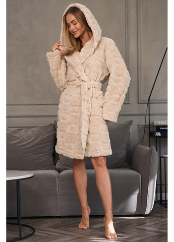 Халат жіночий теплий з капюшоном 2553 Angora L&L (369174272)