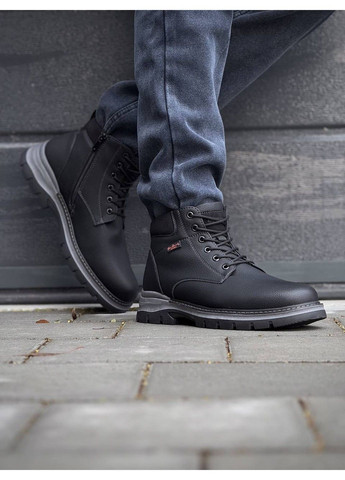 Черные зимние зимние мужские ботинки YZY
