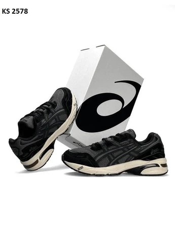 Білі літні кросівки asics gel-1090 black white асікс гель 1090 No Brand