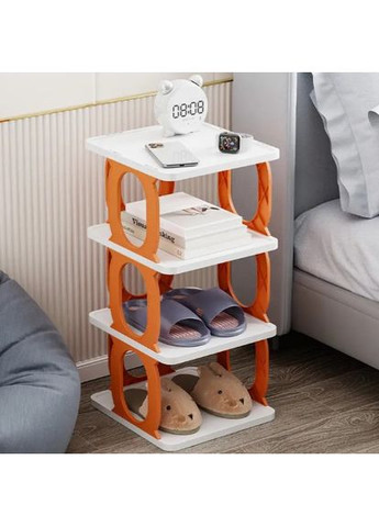 Підлогова полиця-стелаж для взуття Shoe Rack LY-580 \ Органайзер для взуття 4-рівневий No Brand (357226555)